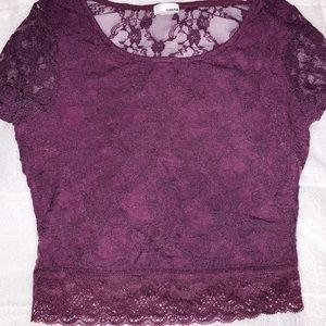 GARAGE LACE CROP TOP